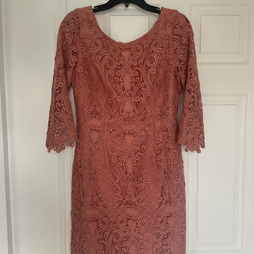 Eliza J Cocktail dress, salmon color, size 10,